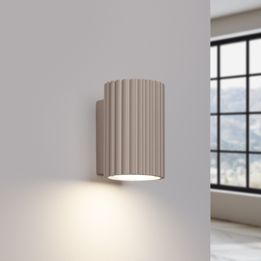 Brilagi - Aplique CRESTO 2xGU10/10W/230V 10 cm taupe
