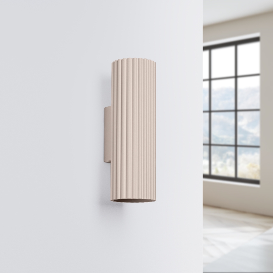 Brilagi - Aplique CRESTO 2xGU10/10W/230V 20 cm taupe