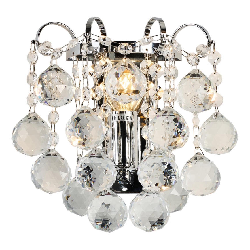 Brilagi - Aplique CRYSTAL 1xE14/60W/230V cromo brillante