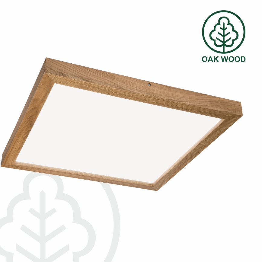 Brilagi - Plafón de baño LED WOODY FRAME LED/50W/230V 60x60 cm IP44 roble