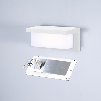 Brilagi - Aplique de exterior BRICKY 1xE27/60W/230V blanco IP54