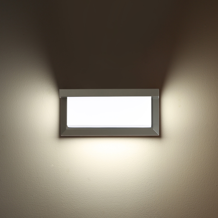 Brilagi - Aplique de exterior BRICKY 1xE27/60W/230V gris IP54