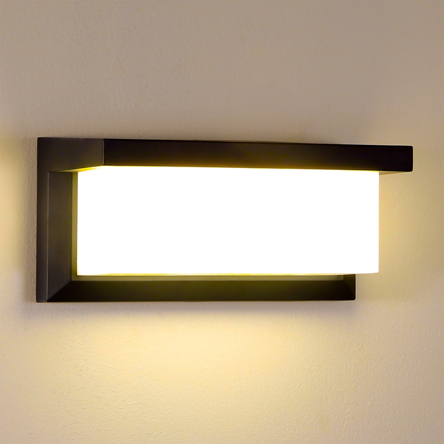 Brilagi - Aplique de exterior BRICKY 1xE27/60W/230V negro IP54