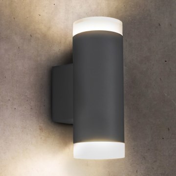 Brilagi - Aplique de exterior MATERA 2xGU10/30W/230V antracita IP54