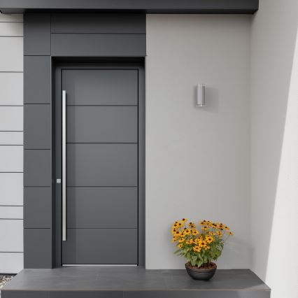 Brilagi - Aplique de exterior MATERA 2xGU10/30W/230V gris IP54