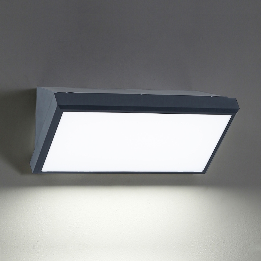 Brilagi - Aplique de exterior TRIANGLE 1xE27/60W/230V antracita IP65