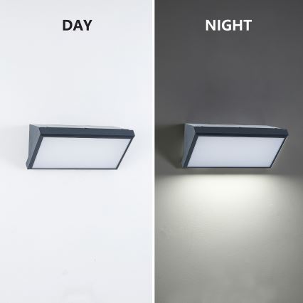 Brilagi - Aplique de exterior TRIANGLE 1xE27/60W/230V antracita IP65