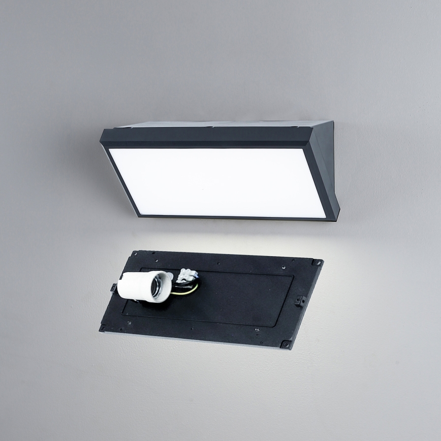 Brilagi - Aplique de exterior TRIANGLE 1xE27/60W/230V antracita IP65