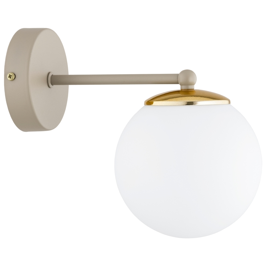 Brilagi - Aplique de pared 1xE27/60W/230V beige/dorado