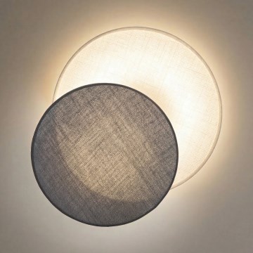 Brilagi - Aplique de pared CIRCLES 1xE27/60W/230V Ø 35 cm crema/gris