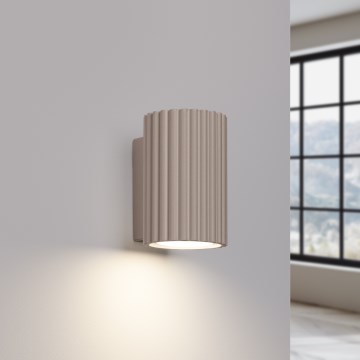Brilagi - Aplique de pared CRESTO 1xGU10/10W/230V 10 cm taupe