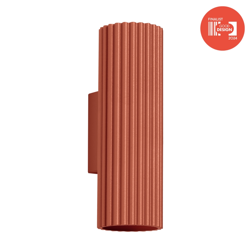 Brilagi - Aplique de pared CRESTO 2xGU10/10W/230V 20 cm rojo