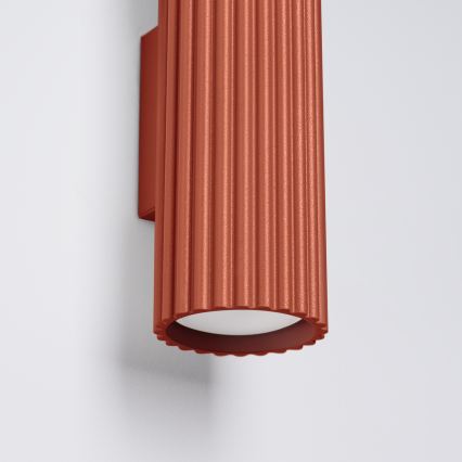 Brilagi - Aplique de pared CRESTO 2xGU10/10W/230V 20 cm rojo