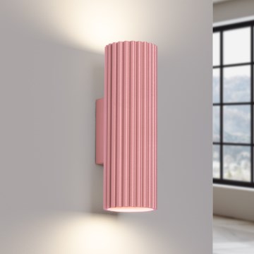 Brilagi - Aplique de pared CRESTO 2xGU10/10W/230V 20 cm rosa