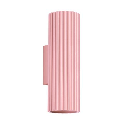 Brilagi - Aplique de pared CRESTO 2xGU10/10W/230V 20 cm rosa