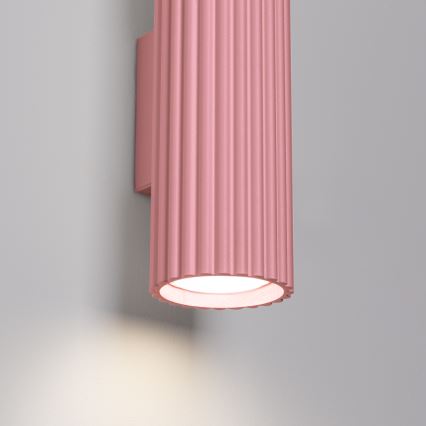 Brilagi - Aplique de pared CRESTO 2xGU10/10W/230V 20 cm rosa