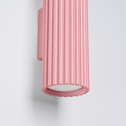 Brilagi - Aplique de pared CRESTO 2xGU10/10W/230V 20 cm rosa