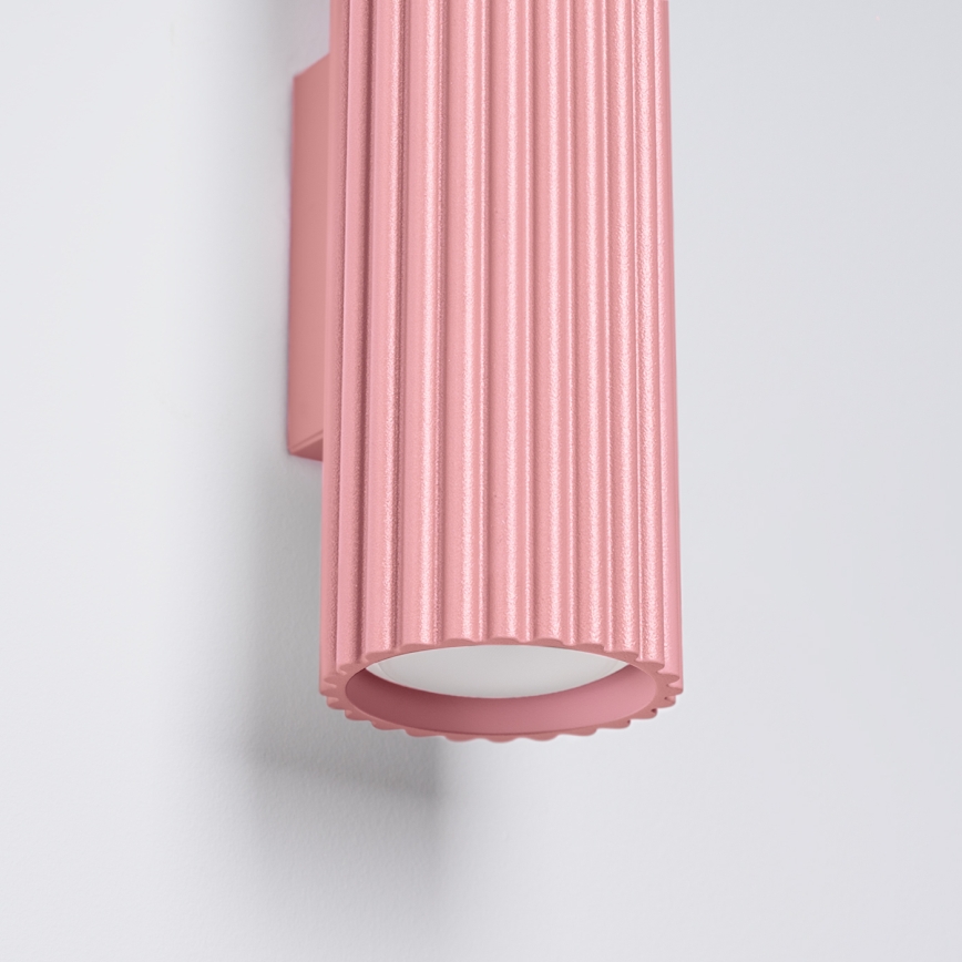 Brilagi - Aplique de pared CRESTO 2xGU10/10W/230V 20 cm rosa