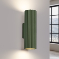 Brilagi - Aplique de pared CRESTO 2xGU10/10W/230V 20 cm verde