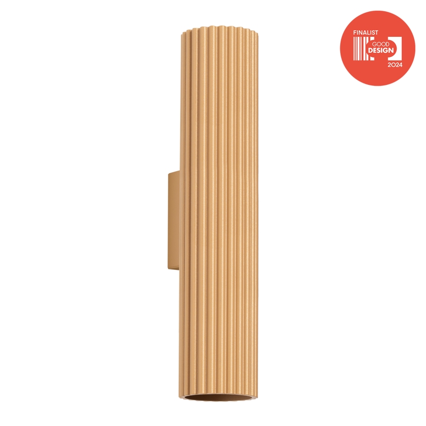 Brilagi - Aplique de pared CRESTO 2xGU10/10W/230V 30 cm dorado