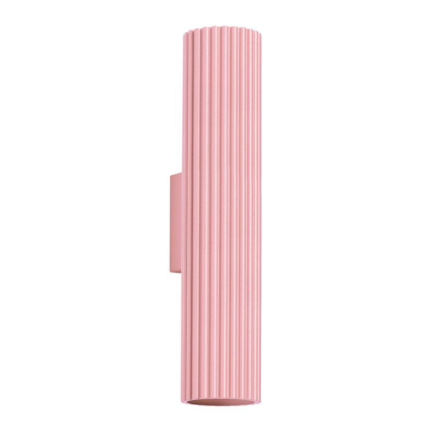 Brilagi - Aplique de pared CRESTO 2xGU10/10W/230V, 30 cm, rosa