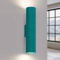 Brilagi - Aplique de pared CRESTO 2xGU10/10W/230V 30 cm turquesa