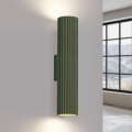 Brilagi - Aplique de pared CRESTO 2xGU10/10W/230V 30 cm verde