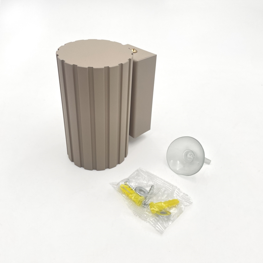 Brilagi - Aplique de pared CRISPINA 1xGU10/10W/230V 10 cm beige