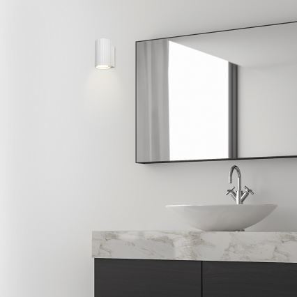 Brilagi - Aplique de pared CRISPINA 1xGU10/10W/230V 10 cm blanco