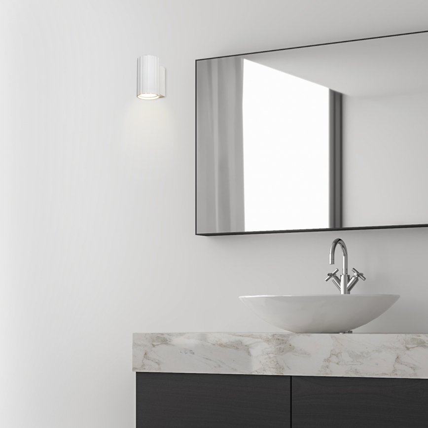 Brilagi - Aplique de pared CRISPINA 1xGU10/10W/230V 10 cm blanco