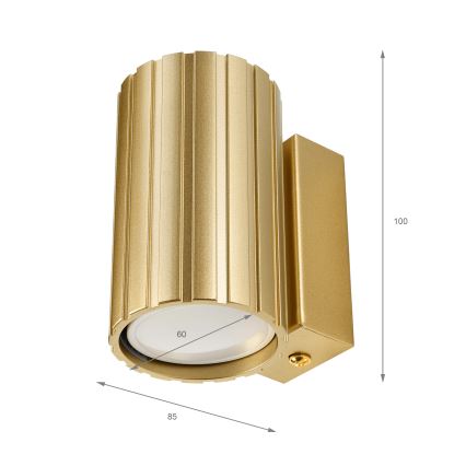 Brilagi - Aplique de pared CRISPINA 1xGU10/10W/230V 10 cm dorado