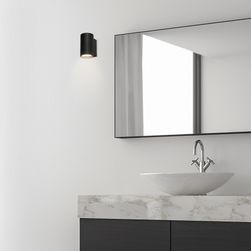 Brilagi - Aplique de pared CRISPINA 1xGU10/10W/230V 10 cm negro