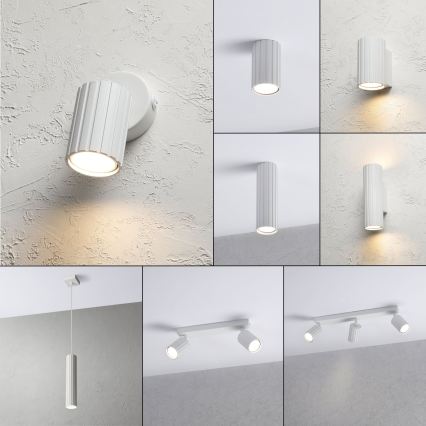 Brilagi - Aplique de pared CRISPINA 1xGU10/10W/230V blanco