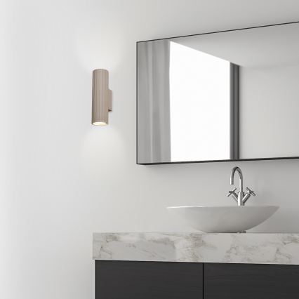 Brilagi - Aplique de pared CRISPINA 2xGU10/10W/230V 20 cm beige