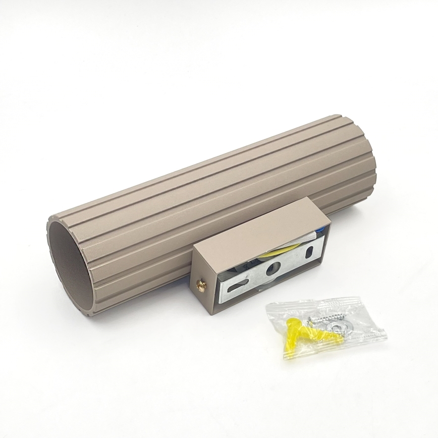 Brilagi - Aplique de pared CRISPINA 2xGU10/10W/230V 20 cm beige