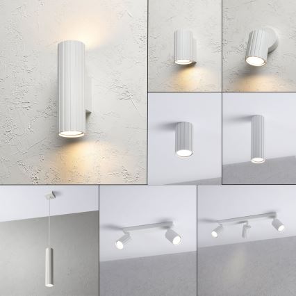 Brilagi - Aplique de pared CRISPINA 2xGU10/10W/230V 20 cm blanco
