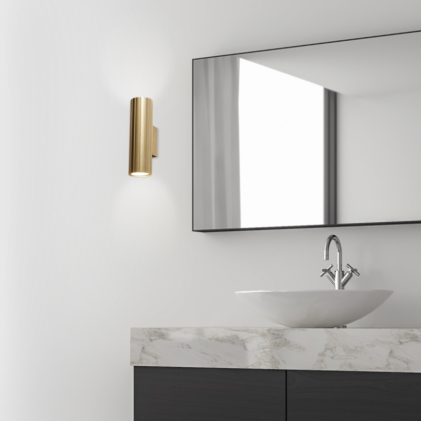 Brilagi - Aplique de pared CRISPINA 2xGU10/10W/230V 20 cm dorado