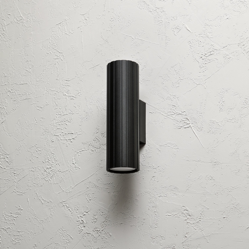 Brilagi - Aplique de pared CRISPINA 2xGU10/10W/230V 20 cm negro