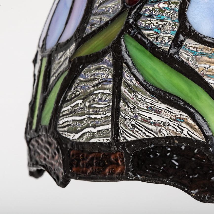 Brilagi - Aplique de pared estilo Tiffany en vitral LORAS 1xE27/40W/230V