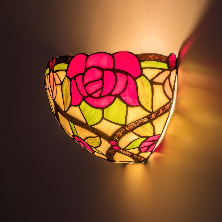 Brilagi - Aplique de pared estilo Tiffany GARLAN 1xE14/40W/230V