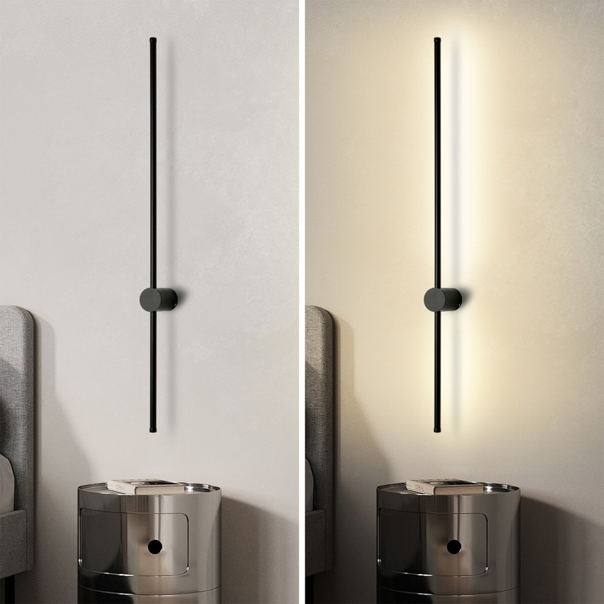 Brilagi - Aplique de pared LED para exterior AURA LED/20W/230V 4000K IP54 97 cm negro