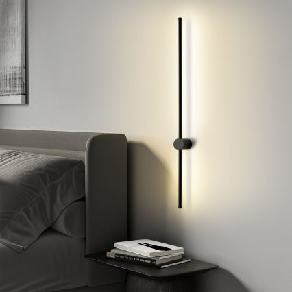 Brilagi - Aplique de pared LED para exterior AURA LED/20W/230V 4000K IP54 97 cm negro