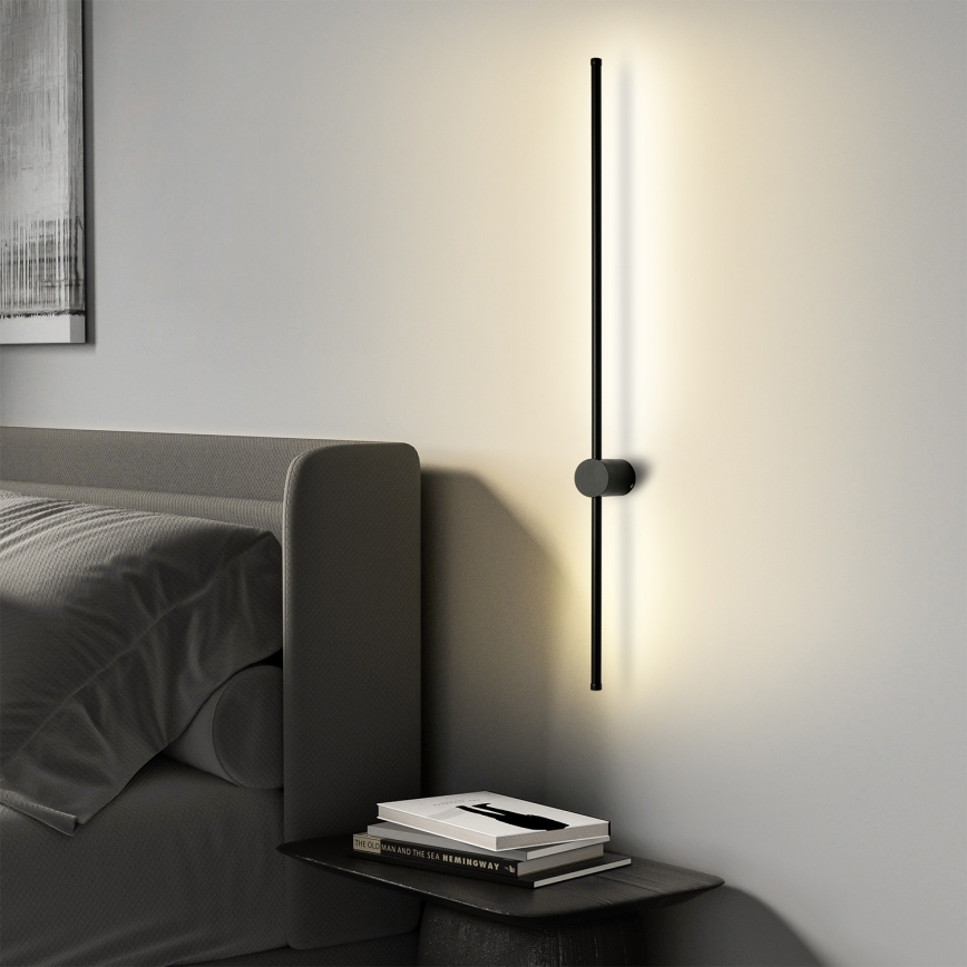 Brilagi - Aplique de pared LED para exterior AURA LED/20W/230V 4000K IP54 97 cm negro