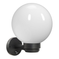 Brilagi - Aplique de pared exterior con sensor de movimiento HARBOR 1xE27/40W/230V IP33 antracita/blanco