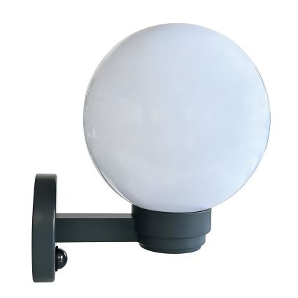 Brilagi - Aplique de pared exterior con sensor de movimiento HARBOR 1xE27/40W/230V IP33 antracita/blanco