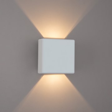 Brilagi - Aplique de pared exterior DOUBLERAY LED/6W/230V, blanco, IP54