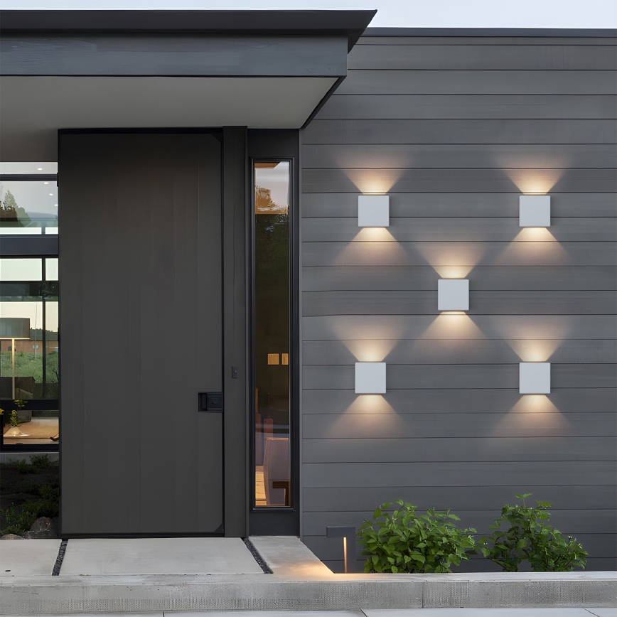 Brilagi - Aplique de pared exterior DOUBLERAY LED/6W/230V, blanco, IP54