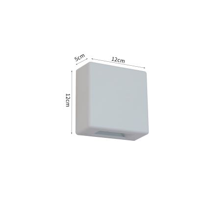 Brilagi - Aplique de pared exterior DOUBLERAY LED/6W/230V, blanco, IP54