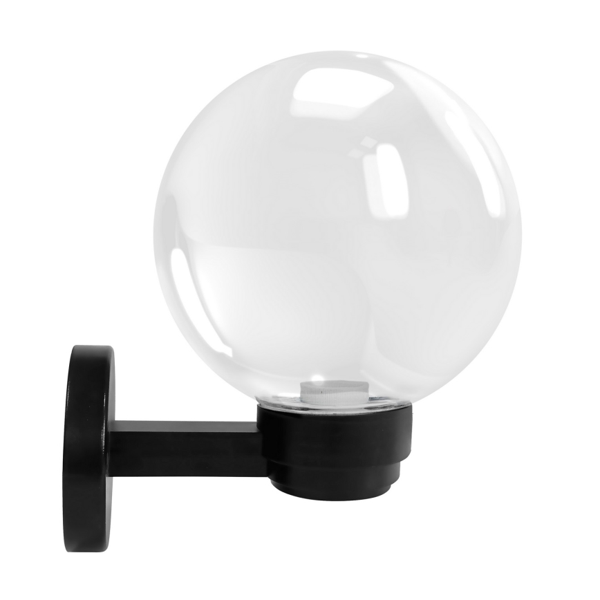Brilagi - Aplique de pared exterior HARBOR 1xE27/40W/230V IP33 negro/transparente
