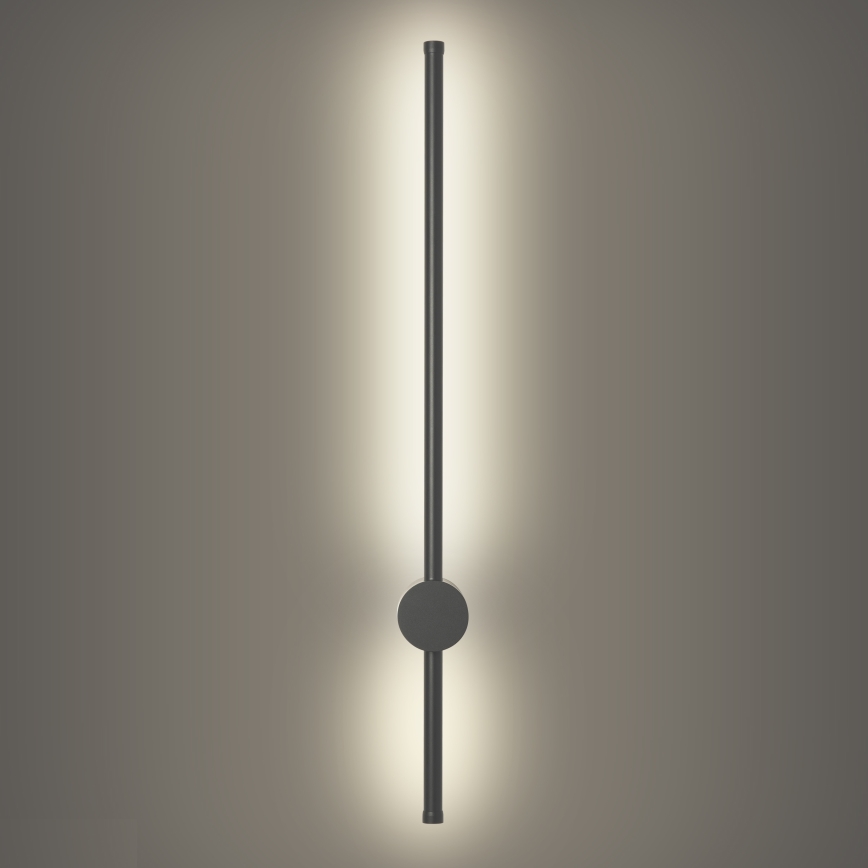 Brilagi - Aplique de pared exterior LED AURA LED/12W/230V 4000K IP54 65 cm antracita CRI 90